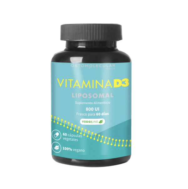Vitamina D3 Liposomal 800UI 60 Cápsulas Vegetales Ortomolecular