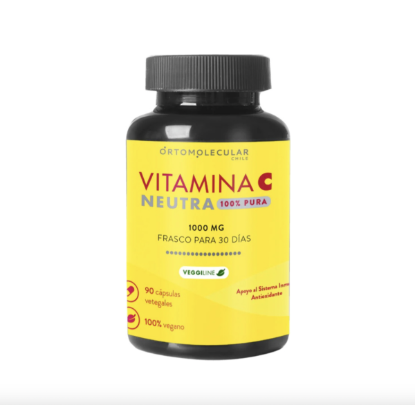 Vitamina C Neutra 1000mg. 90 Cápsulas Vegetales 100% Pura Ortomolecular