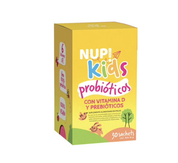 Probióticos Kids Vitamina D y Prebióticos NUP!