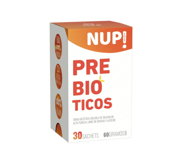 Prebióticos con Fibra Dietética Soluble sin Azúcar 30 Sachets Vegano NUP!