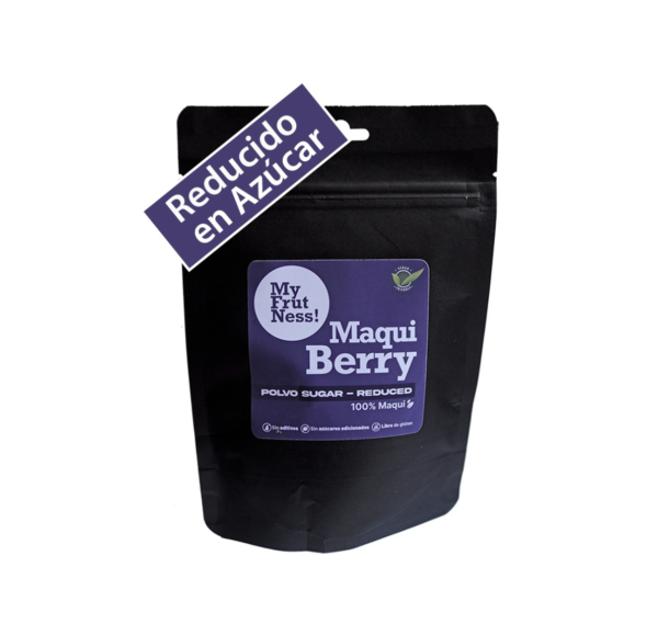 Maqui Berry 100% Polvo Reducido en Azúcar Vegano 100g. My Frut Ness!