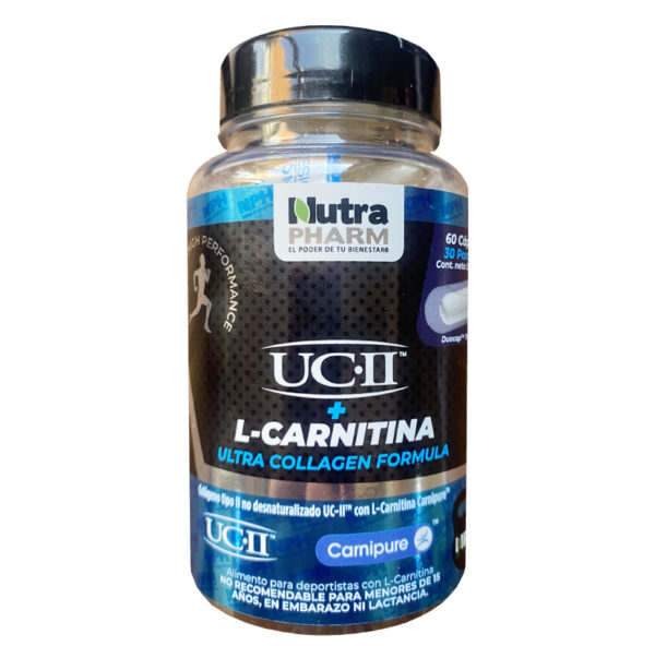 L-Carnitina UC-II Cólageno 60 Cápsulas Nutra Pharm