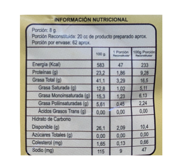 Yema en Polvo Deshidratada Pasteurizada 500g. Delissa - Image 2
