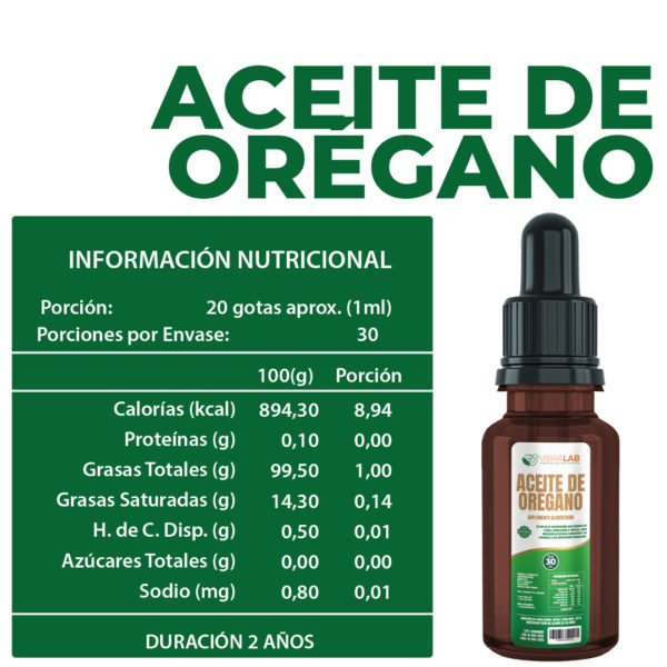 Aceite de Orégano 30ml. Potente Fungicida Antibiótico Vibralab - Image 2