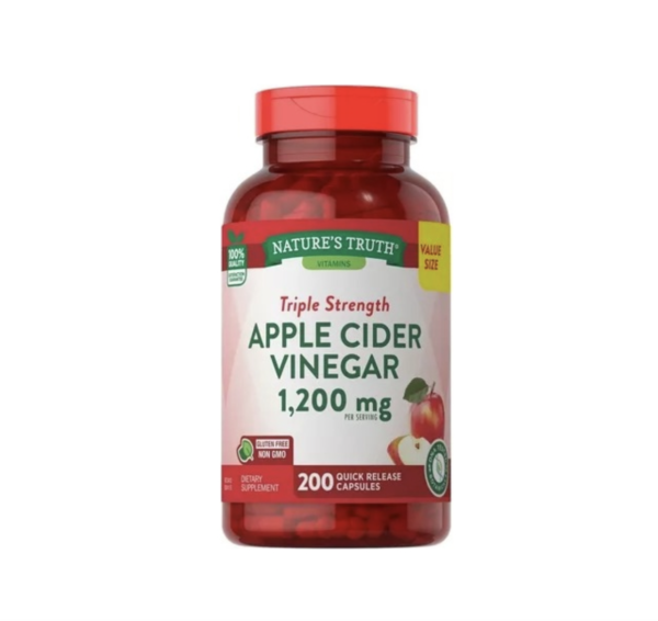 Vinagre de Sidra de Manzana Triple Efecto 1.200mg. Nature´s Truth