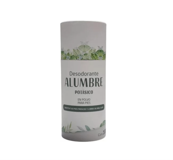 Desodorante Alumbre Potásico Pies Frescos y sin Olor 100g. HBM