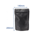 Pack 100 Bolsas Doypack Papel Negro 14x20 Cierre Hermético Agronewen