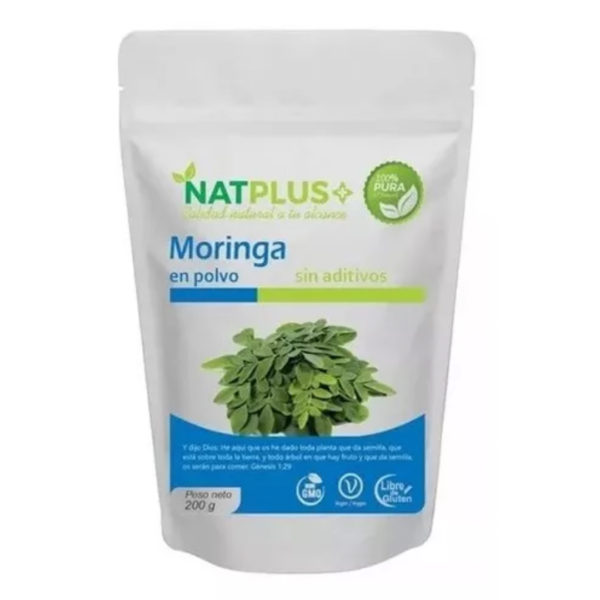 Moringa Polvo sin Aditivos 200g. NatPlus