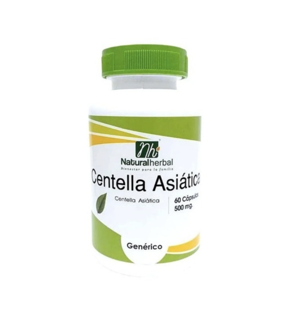 Centella Asiatica 60 Cápsulas 500mg. Natural Herbal