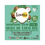 Shampoo Sólido 2 en 1 Aceite de Coco 60g. Lovea