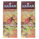 Infusión Rosehips 50 Bolsitas Premium Quality Herbal Tea Akbar