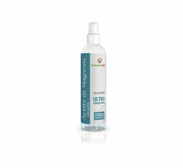 Aceite de Magnesio + Alcanfor Ultra Masajes 220cc Extremo Sur