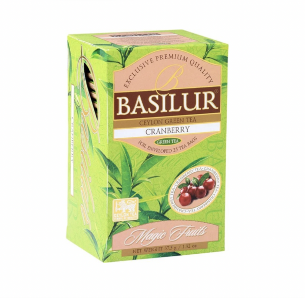 Té Verde y Cranberry 25 Unidades Basilur