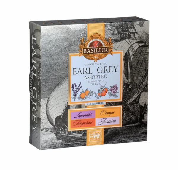 Té Earl Grey Assorted Variados Sabores 40 Unidades Basilur
