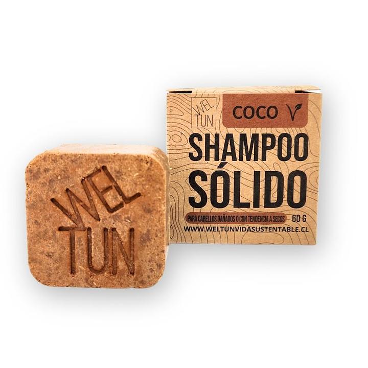 Shampoo Solido Coco 60grs Weltun