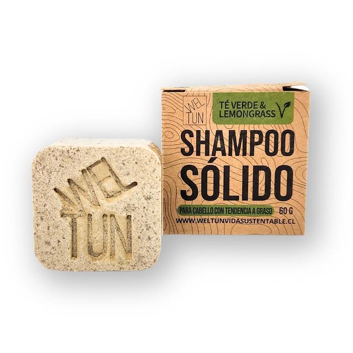 Shampoo Solido Te Verde/Lemongrass 60grs Weltun