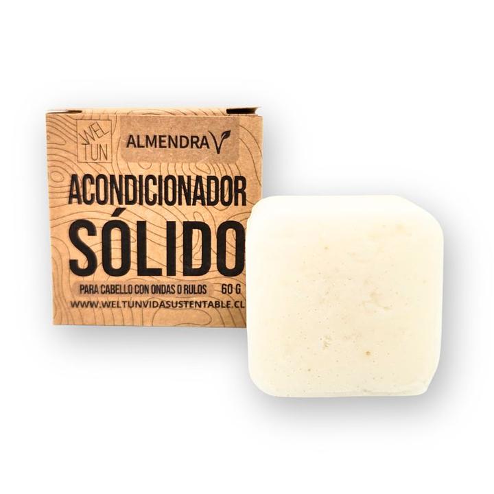 Acondicionador Solido de Almendra 40 grs. Weltun