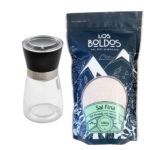 Pack Sal Fina 1K. Los Boldos + Molinillo 19cms. Los Boldos/ Agronewen
